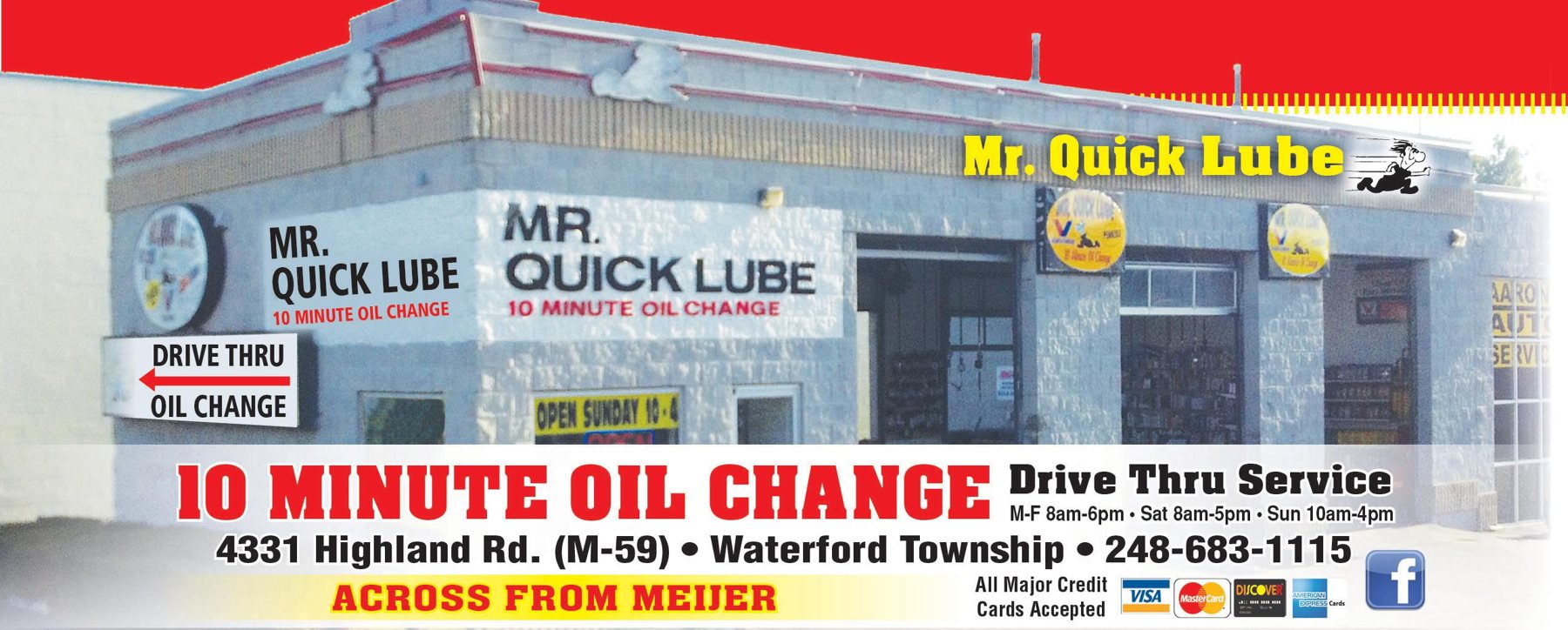 Mr Quick Lube banner